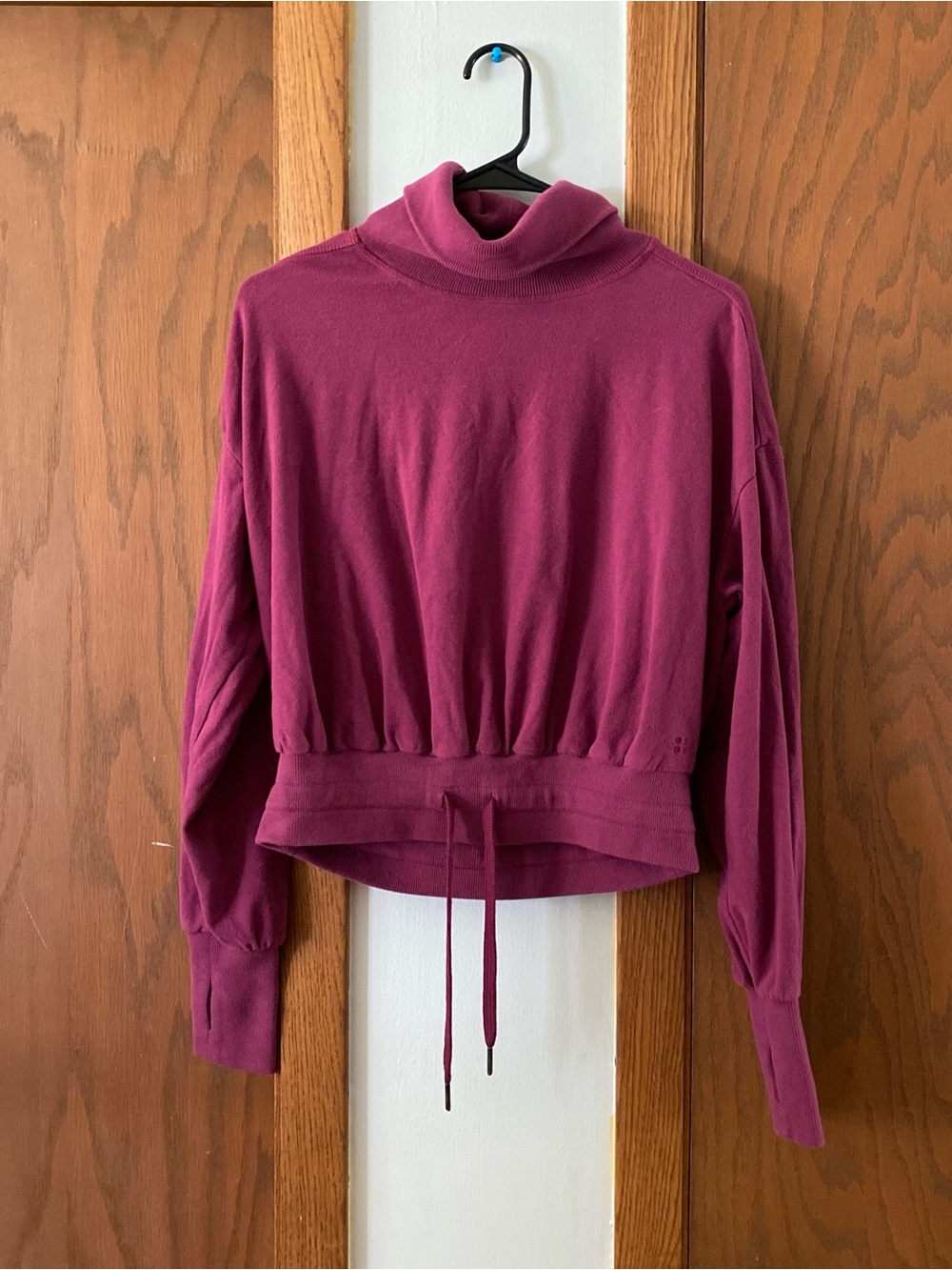 Sweaty Betty Berry Mock Neck Sweatshirt